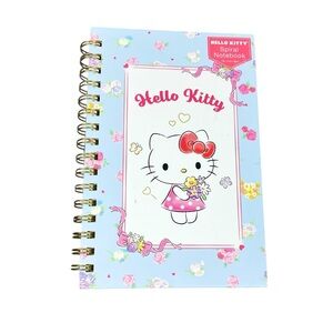 Hello Kitty Blue and Pink Spiral Notebook
